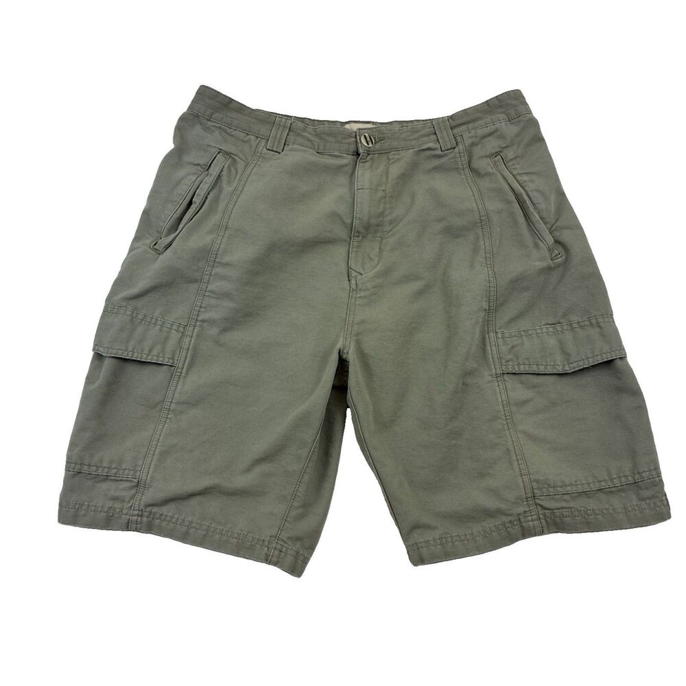 Jach's Cargo Shorts Ribbed Flat Front High Rise Casual Streetwear Men's 36